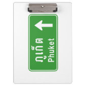 Phuket Ahead ⚠ Thai Highway Traffic ⚠ Klembord (Voorkant)