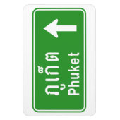 Phuket Ahead ⚠ Thai Highway Traffic ⚠ Magneet (Verticaal)