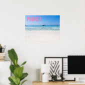 Phuket Beach Thailand souvenir Poster (Thuiskantoor)