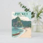 Phuket Thailand Beach  Art Briefkaart (Staand voorkant)