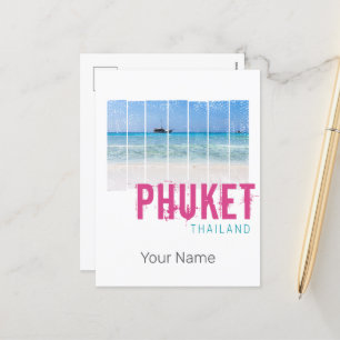 Phuket Thailand  Beach Panorama Souvenir Feestdagenkaart