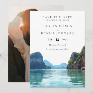 Phuket Thailand Bestemming Foto Bruiloft Save The Date
