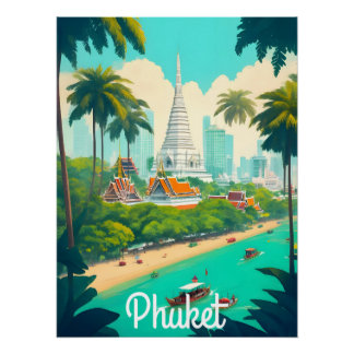 Phuket Thailand Reisposter Perfect Poster