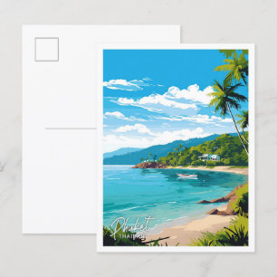 Phuket Thailand Reizen  illustratie Briefkaart
