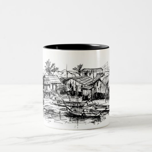 Phuket Tweekleurige Koffiemok (Center)