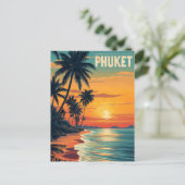 Phuket vintage briefkaart (Staand voorkant)