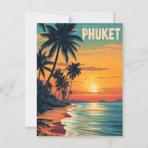 Phuket vintage briefkaart