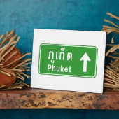 Phuket Vooruit ⚠ Thais Verkeersbord ⚠ Fotoplaat (Zijkant)