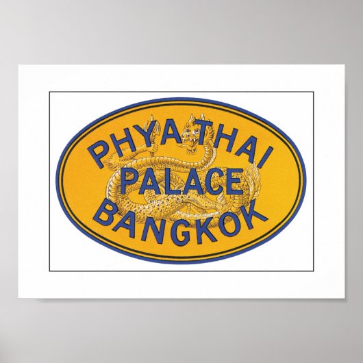 Phya Thai Palace Bangkok (canvas) Poster (Voorkant)