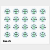 Phyco Psycho Phycoloog Algoloog Algae Grunge Ronde Sticker (Vel)