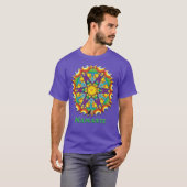 Phyletic Namaste Kaleidoscope T-shirt (Devant entier)