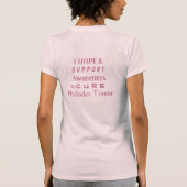 Phyllodes Tumor Awareness Ribbon Angel Art Shirten T-shirt (Achterkant)