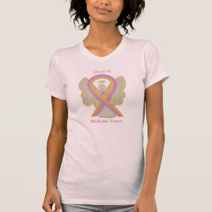 Phyllodes Tumor Awareness Ribbon Angel Art Shirten T-shirt