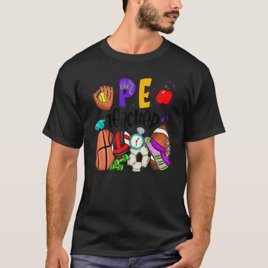 Physical Education Pe Teacher Appreciation Back To T-shirt (Voorkant)