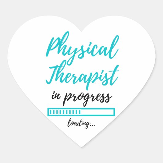 Physical Therapist In Progress 2 Hart Sticker (Voorkant)