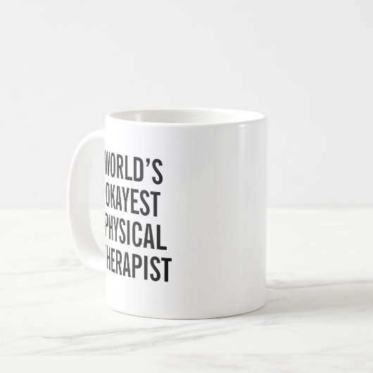Physical Therapist Mug Funny PT Gift Koffiemok (Voorkant links)