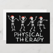 Physical Therapist Skeleton Christmas DPT Student Feestdagenkaart (Voorkant / Achterkant)