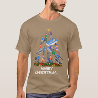 Physicalherapist Christmasree Merry Christmas girl T-shirt