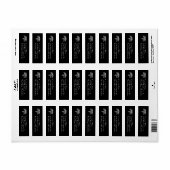 Physician Assistant PA Graduation Black Silver Etiket (Full Sheet)