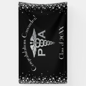 Physician Assistant PA Graduation Black Silver Spandoek (Verticaal)