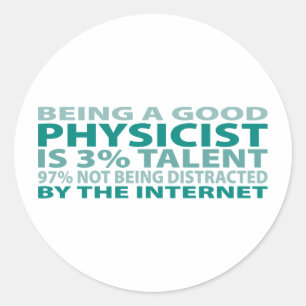 Physicist 3% Talent Ronde Sticker
