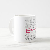 Physics and Math Formulas EMC2 Koffiemok (Voorkant links)