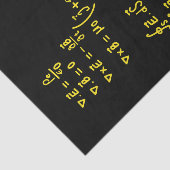 Physics Formula Square Sticker Invitation Tissuepapier (Detail)