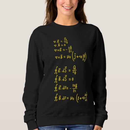 Physics Formula Square Sticker Invitation Trui (Voorkant)