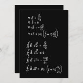Physics Formula Square Sticker Kaart (Voorkant / Achterkant)