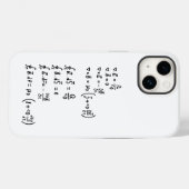 Physics Formula T-Shirt Invitation Square Sticker Case-Mate iPhone Case (Achterkant (horizontaal))