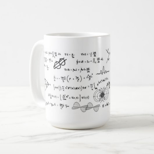 Physics Formulas Coffe Mug (Devant gauche)