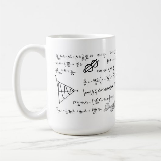 Physics Formulas Coffe Mug (Gauche)