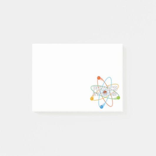 PHYSICS HET IS DE WET Fun Science Post-it® Notes (Voorkant)