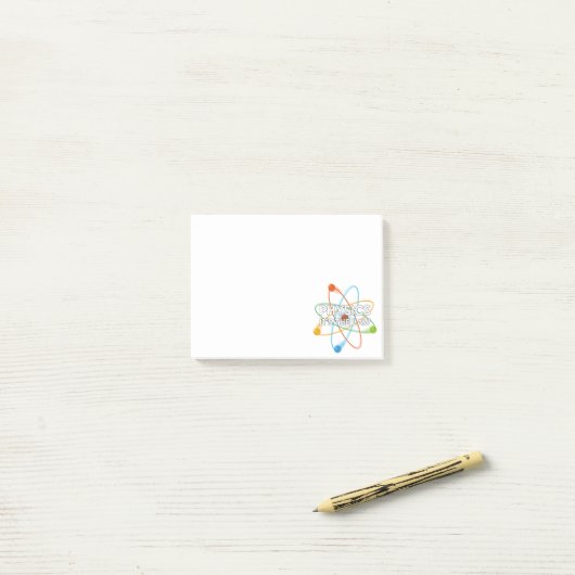 PHYSICS HET IS DE WET Fun Science Post-it® Notes (Op bureau)