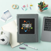 PHYSICS HET IS DE WET Fun Science Sticker (iPad Cover)