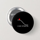 Physics I Have Tential Energy Funny Ronde Button 5,7 Cm (Voorkant /achterkant)