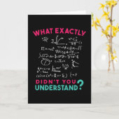 Physics Math Formula Joke Kaart (Gele Bloem)