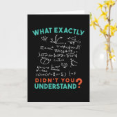 Physics Math Formula Joke Kaart (Gele Bloem)