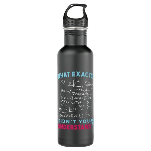 Physics Math Formula Joke Waterfles (Voorkant)