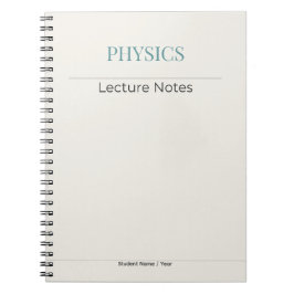 Physics Notebook – Minimal Academic Edition Notitieboek