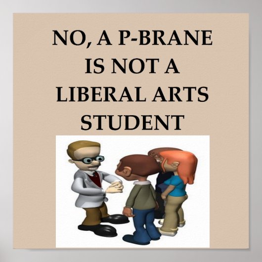 PHYSICS string theorie poster (Voorkant)