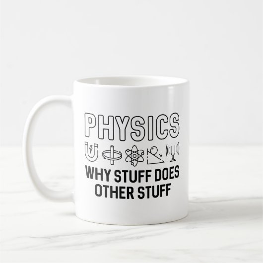Physics Stuff Koffiemok (Links)