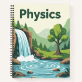 Physics Waterfall Nature Study Notebook | Science  Notitieboek (Voorkant)