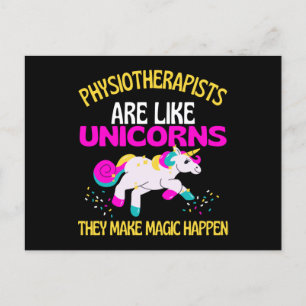 Physiotherapeut Unicorn, Magical Unicorn Physio Briefkaart