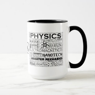 Physique avec une tasse d'atome