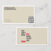 PHYSIQUE Carte de visite minimaliste (Devant / Derrière)