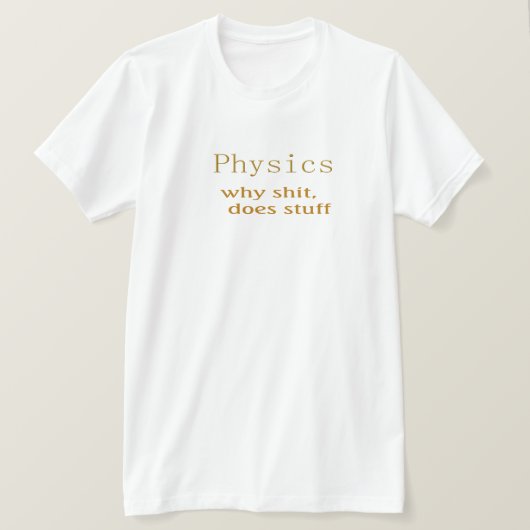 Physique drôle 6 de T-shirts (Design devant)
