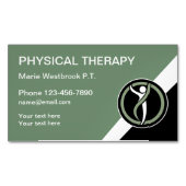 Physothérapie Magnets Cartes de visite modernes (devant)