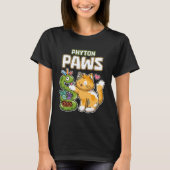 Phyton Pootjes Grappige Kat Slang Python Programme T-shirt (Voorkant)