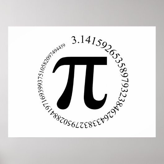 Pi π dag poster (Voorkant)